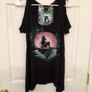 Little Mermaid Cold Shoulder Tee